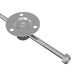 Hingă cu tijă de tragere 2 pcs Argintiu 190 mm Fier - WALTI WALTI