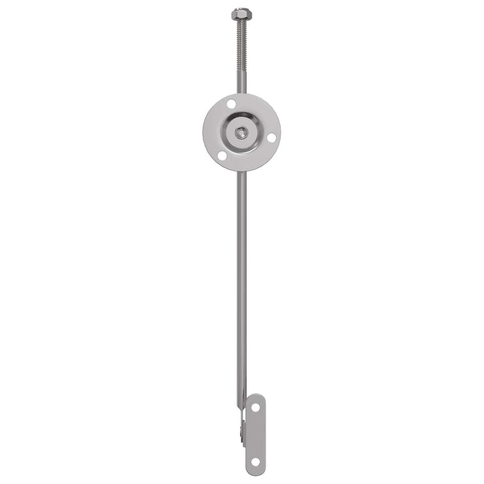 Hingă cu tijă de tragere 2 pcs Argintiu 190 mm Fier - WALTI WALTI