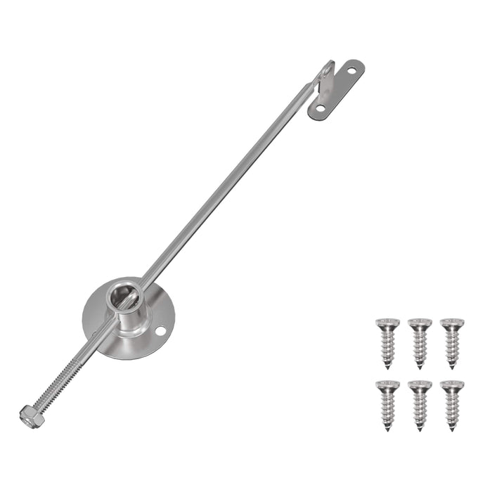 Hingă cu tijă de tragere 12 pcs Argintiu 190 mm Metal - WALTI WALTI