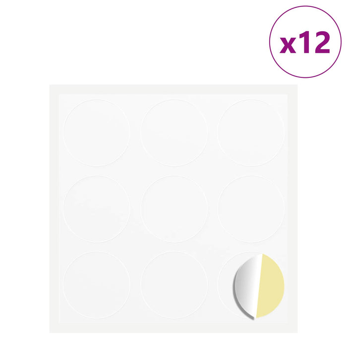 Autocolant 12 pcs Alb Ø 20 x 0,5 mm Hârtie - WALTI WALTI