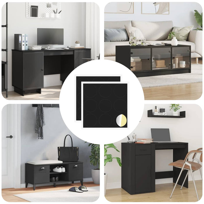 Copertă autocolantă pentru șuruburi 2 pcs Negru Ø 20 x 0,5 mm - WALTI WALTI