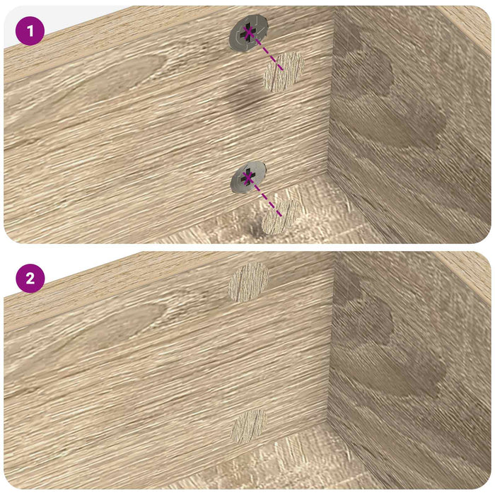 Copertă autocolantă pentru șuruburi 12 pcs Stejar Sonoma - WALTI WALTI