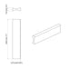 Mânere 973 pcs Negru 106 x 7,4 x 15,5 mm Aluminiu - WALTI WALTI