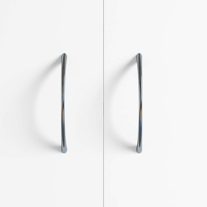 Mânere 2 pcs Argintiu 107 x 3.6 x 23 mm Oţel inoxidabil - WALTI WALTI