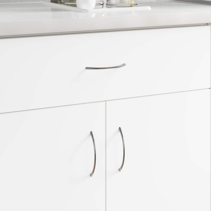 Mânere 2 pcs Argintiu 107 x 3.6 x 23 mm Oţel inoxidabil - WALTI WALTI