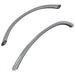 Mânere 2 pcs Argintiu 107 x 3.6 x 23 mm Oţel inoxidabil - WALTI WALTI