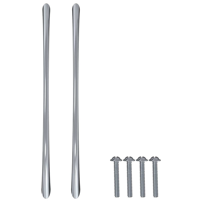 Mânere 12 pcs Argintiu 107 x 3.6 x 23 mm Oţel inoxidabil - WALTI WALTI