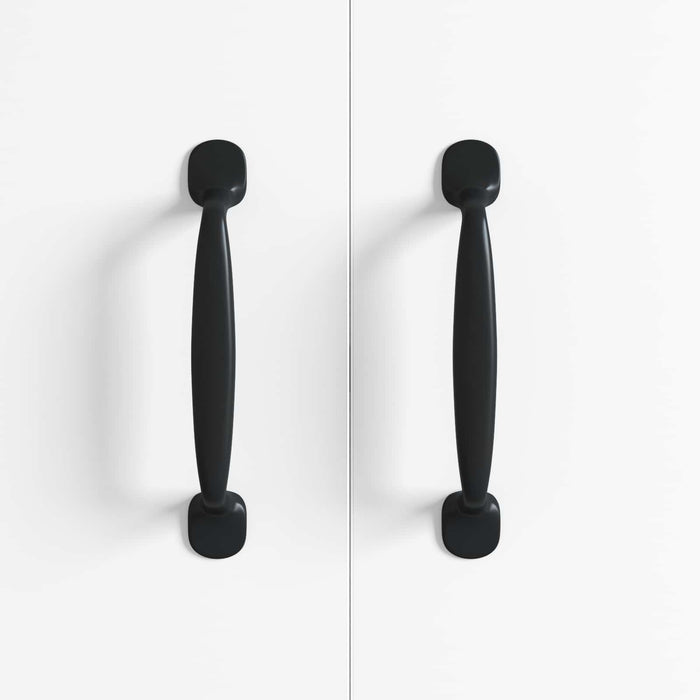 Mâner Mobilier 2 pcs Negru 130 x 19,4 x 22,3 mm Aluminiu WALTI