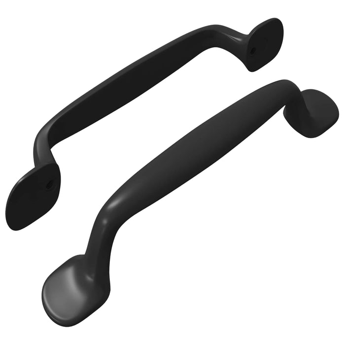 Mâner Mobilier 2 pcs Negru 130 x 19,4 x 22,3 mm Aluminiu WALTI
