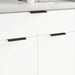 Mânere 725 pcs Negru 120 x 39.6 x 17 mm Aluminiu - WALTI WALTI