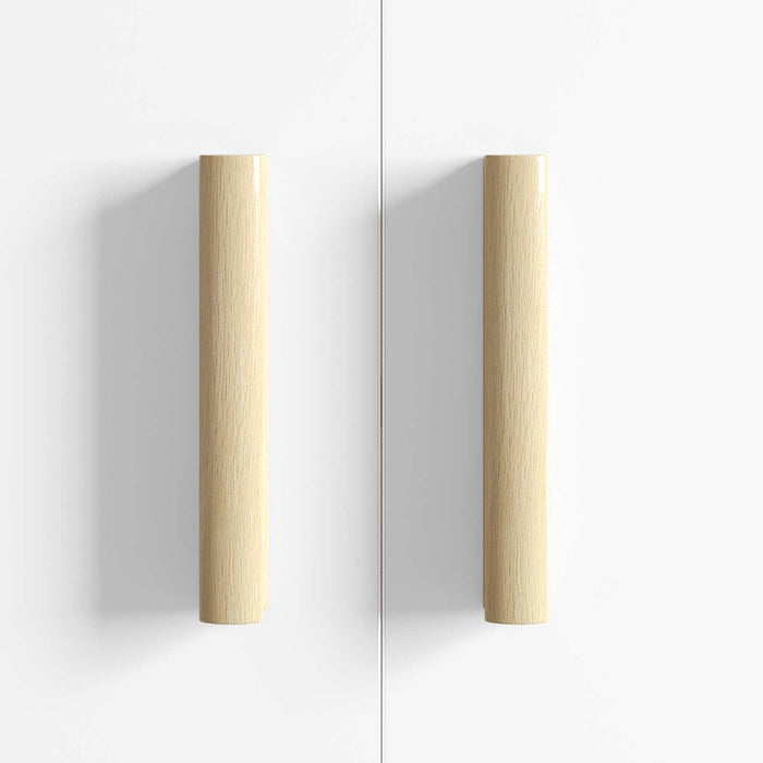 Mânere drepte 12 pcs Culoare lemn natural 130 x 25 x 30 mm WALTI