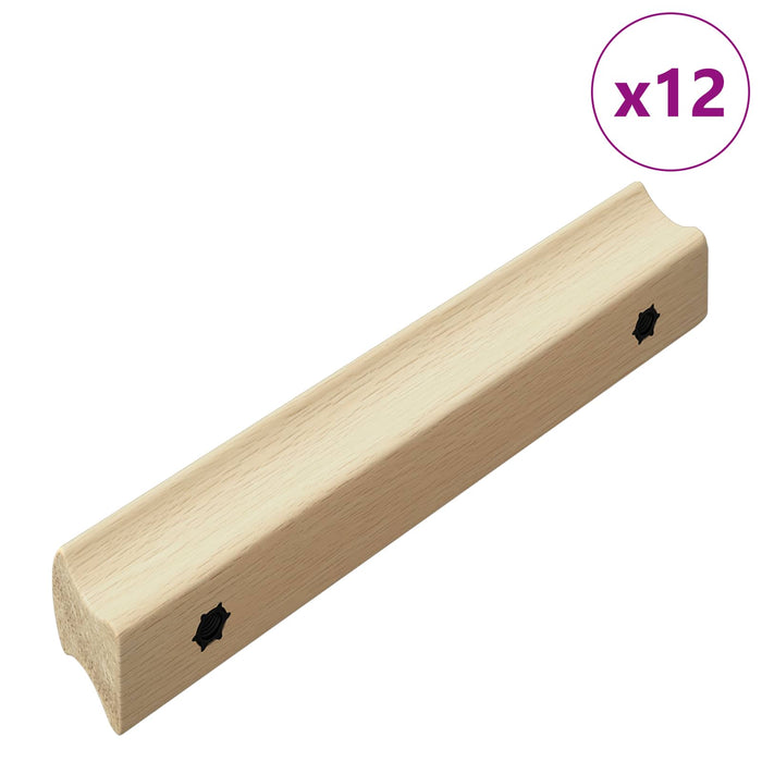 Mânere drepte 12 pcs Culoare lemn natural 130 x 25 x 30 mm WALTI
