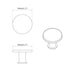 Mânere 2 pcs Negru Ø30 mm Aluminiu - WALTI WALTI
