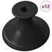 Mânere 12 pcs Negru Ø30 mm Aluminiu - WALTI WALTI