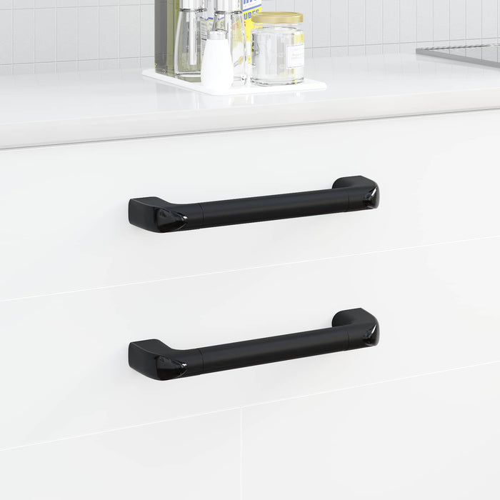 Mânere Simplu 2 pcs Negru 380 x 34 x 85 mm Aluminiu și PP - WALTI WALTI