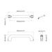 Mânere Simplu 69 pcs Negru 380 x 34 x 85 mm Aluminiu și PP - WALTI WALTI