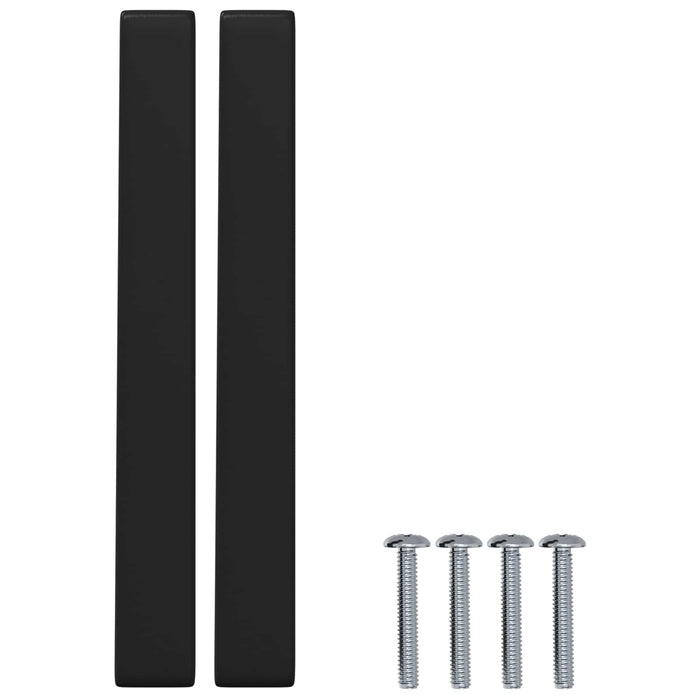 Mâner Mobilier 530 pcs Negru 105 x 12 x 36 mm Fier WALTI