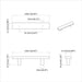 Mâner pentru Dulap 2 pcs Negru 150 x 12,3 x 35,2 mm - WALTI WALTI