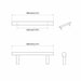 Mâner pentru Dulap 2 pcs Argintiu 300 mm Oţel inoxidabil - WALTI WALTI