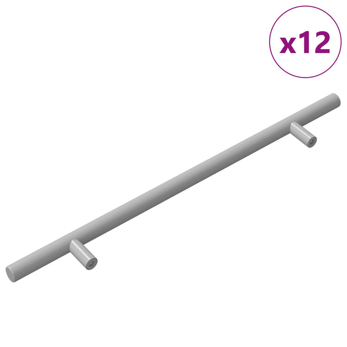 Mâner pentru Dulap 12 pcs Argintiu 300 mm Oţel inoxidabil - WALTI WALTI