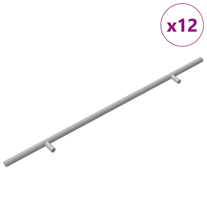 Mânere 12 pcs Argintiu 500 mm Oțel - WALTI WALTI