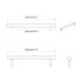 Mânere 12 pcs Argintiu 500 mm Oțel - WALTI WALTI