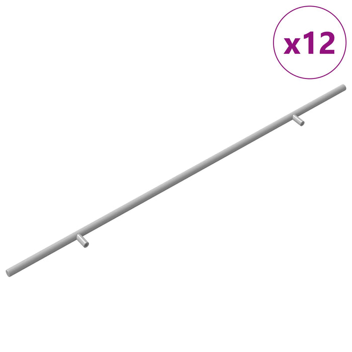 Mâner pentru Dulap 12 pcs Argintiu 700mm Oţel inoxidabil - WALTI WALTI