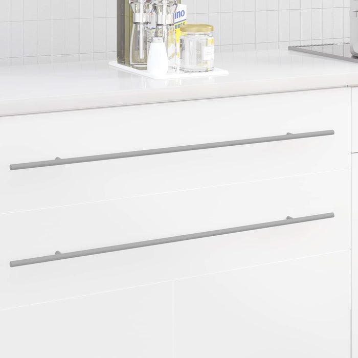 Mâner pentru Dulap 12 pcs Argintiu 800 mm Oţel inoxidabil - WALTI WALTI