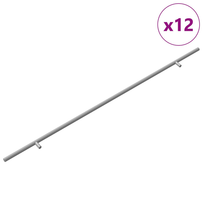 Mâner pentru Dulap 12 pcs Argintiu 800 mm Oţel inoxidabil - WALTI WALTI