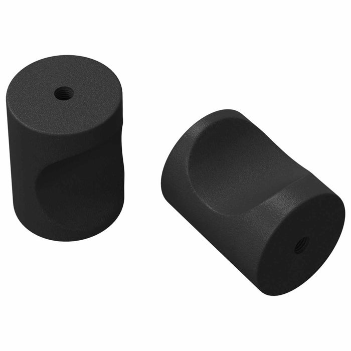 Mânere pentru dulap 2 pcs Negru M4 x 12 mm Fier WALTI