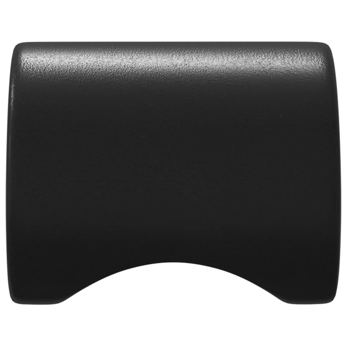 Buton pentru dulap 12 pcs Negru 18 x 23 mm Fier WALTI