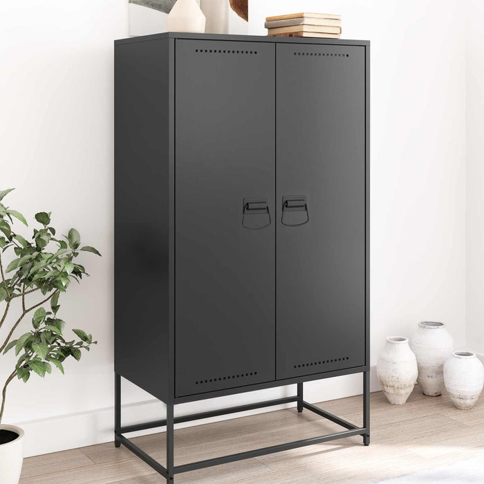 Mânere pentru dulap Negru 85 x 45 mm Metal WALTI