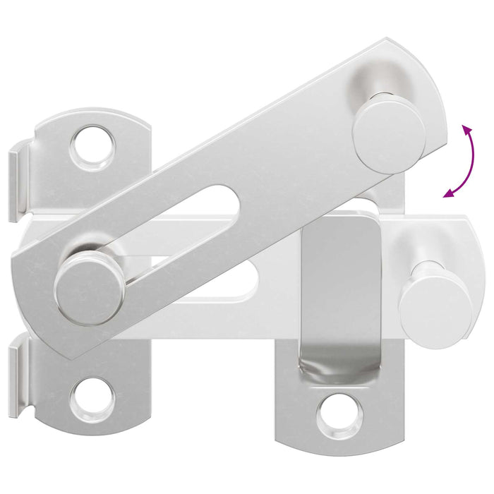 Yale pentru ușă 2 pcs Argintiu 70 x 8 mm Oțel - WALTI WALTI