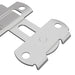 Yale pentru ușă 12 pcs Argintiu 70 x 8 mm Oțel - WALTI WALTI
