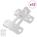 Yale pentru ușă 12 pcs Argintiu 70 x 8 mm Oțel - WALTI WALTI