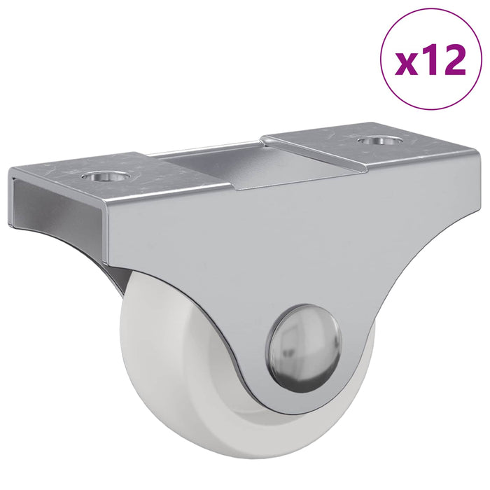Roată 12 pcs Alb 42 x 11,5 x 29 mm Fier - WALTI WALTI
