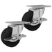 Roată 2 pcs Negru și argintiu 50,7 x 50,7 x 24,4 mm - WALTI WALTI