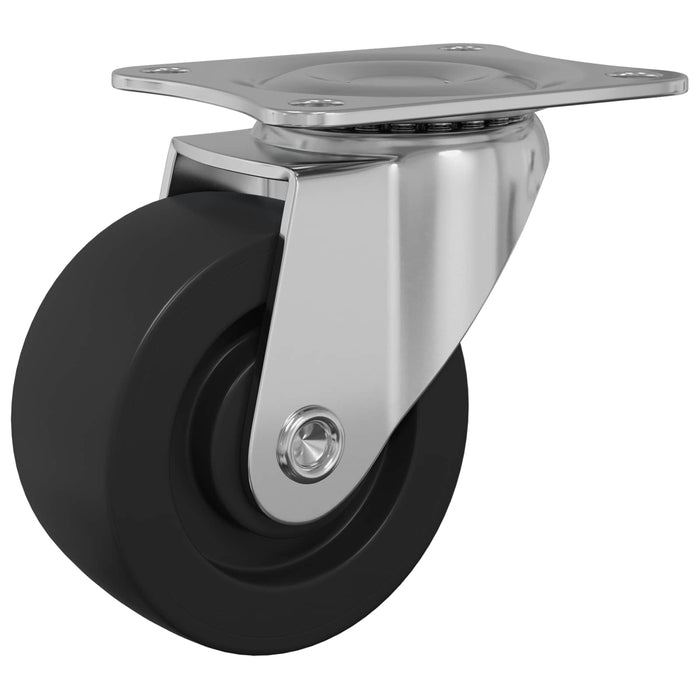 Roată pivotantă 12 pcs Argintiu 60 x 60 x 50 mm Fier și nylon - WALTI WALTI