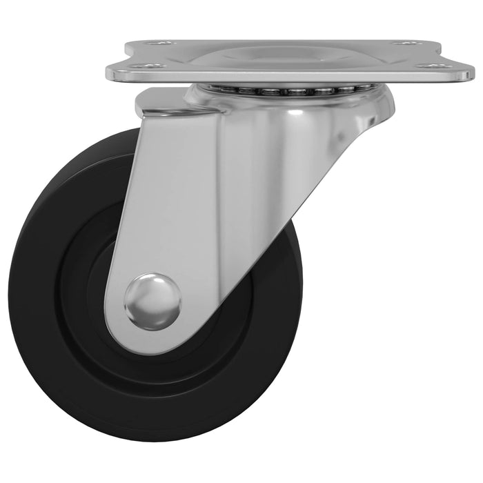 Roată pivotantă 12 pcs Argintiu 60 x 60 x 50 mm Fier și nylon - WALTI WALTI