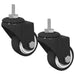 Roată pivotantă 2 pcs Negru 40,4 x 40,4 x 19,7 mm Fier și nylon - WALTI WALTI
