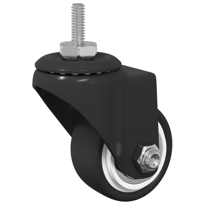 Roată pivotantă 2 pcs Negru 40,4 x 40,4 x 19,7 mm Fier și nylon - WALTI WALTI