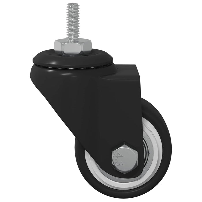 Roată pivotantă 2 pcs Negru 40,4 x 40,4 x 19,7 mm Fier și nylon - WALTI WALTI