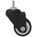 Roată pivotantă 2 pcs Negru 40,4 x 40,4 x 19,7 mm Fier și nylon - WALTI WALTI