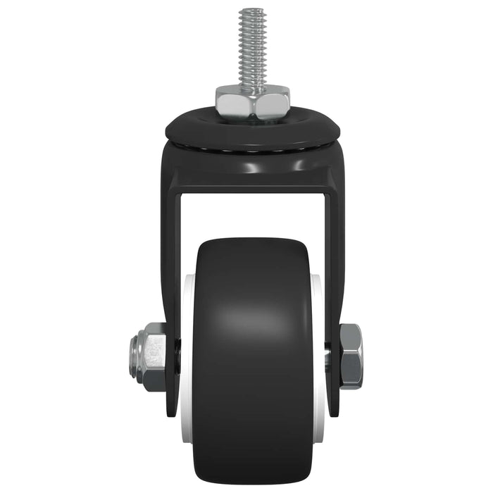 Roată pivotantă 2 pcs Negru 40,4 x 40,4 x 19,7 mm Fier și nylon - WALTI WALTI