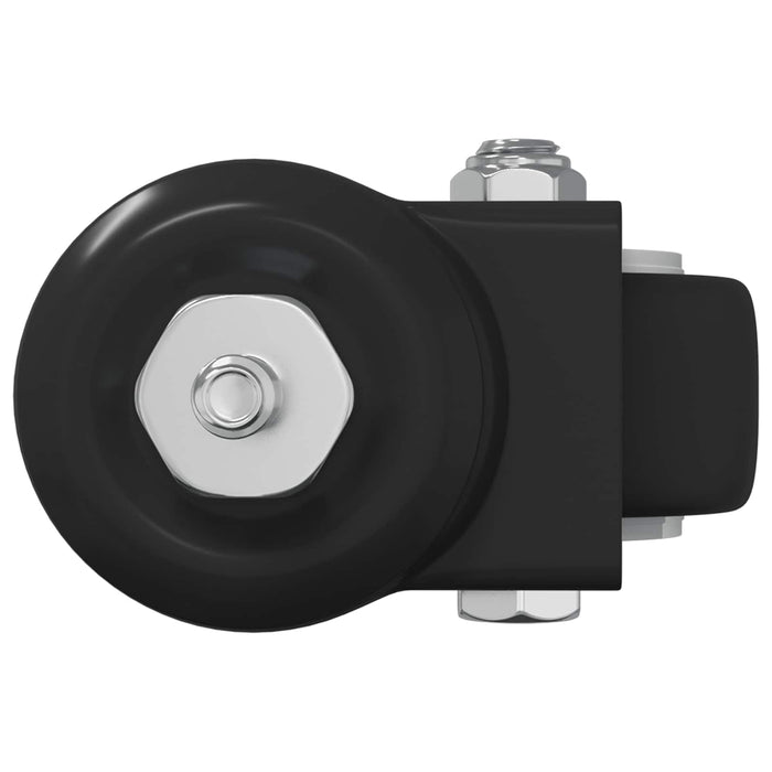 Roată pivotantă 2 pcs Negru 40,4 x 40,4 x 19,7 mm Fier și nylon - WALTI WALTI