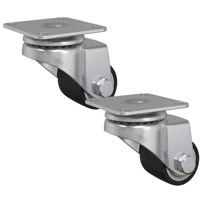Roată 2 pcs Argintiu 44,1 x 44,1 x 1,95 mm Nailon - WALTI WALTI