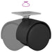 Roată pivotantă 2 pcs Negru 39,5 x 39,5 x 37,8 mm Fier și PP - WALTI WALTI