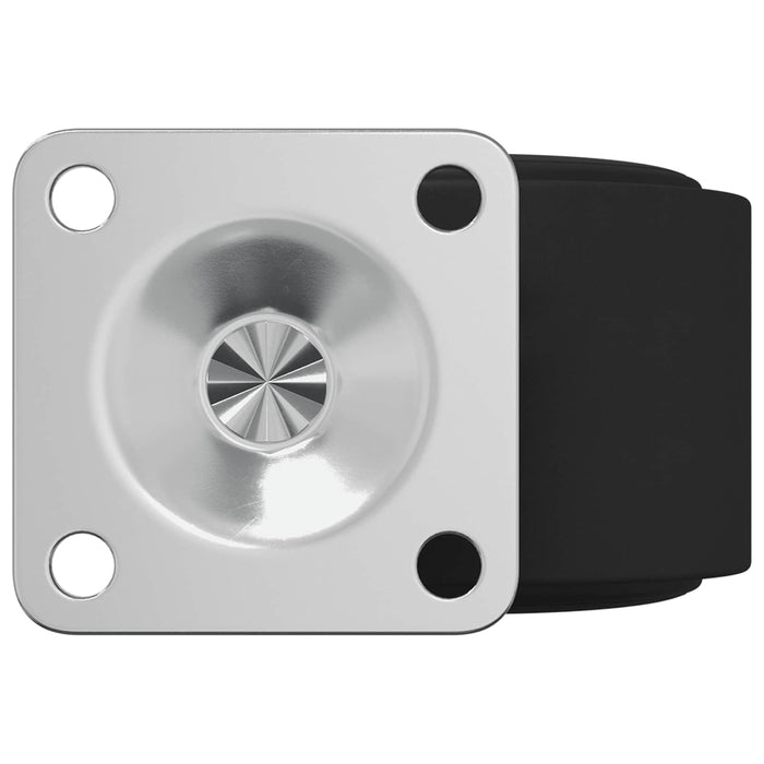 Roată pivotantă 2 pcs Negru 39,5 x 39,5 x 37,8 mm Fier și PP - WALTI WALTI
