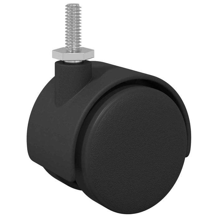 Roată 12 pcs Negru și argintiu 40,1 x 40,1 x 37,8 mm Fier și PP - WALTI WALTI