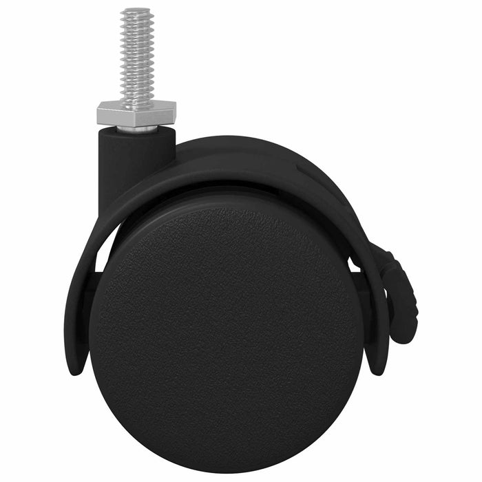 Roată 12 pcs Negru și argintiu 40,1 x 40,1 x 37,8 mm Fier și PP - WALTI WALTI